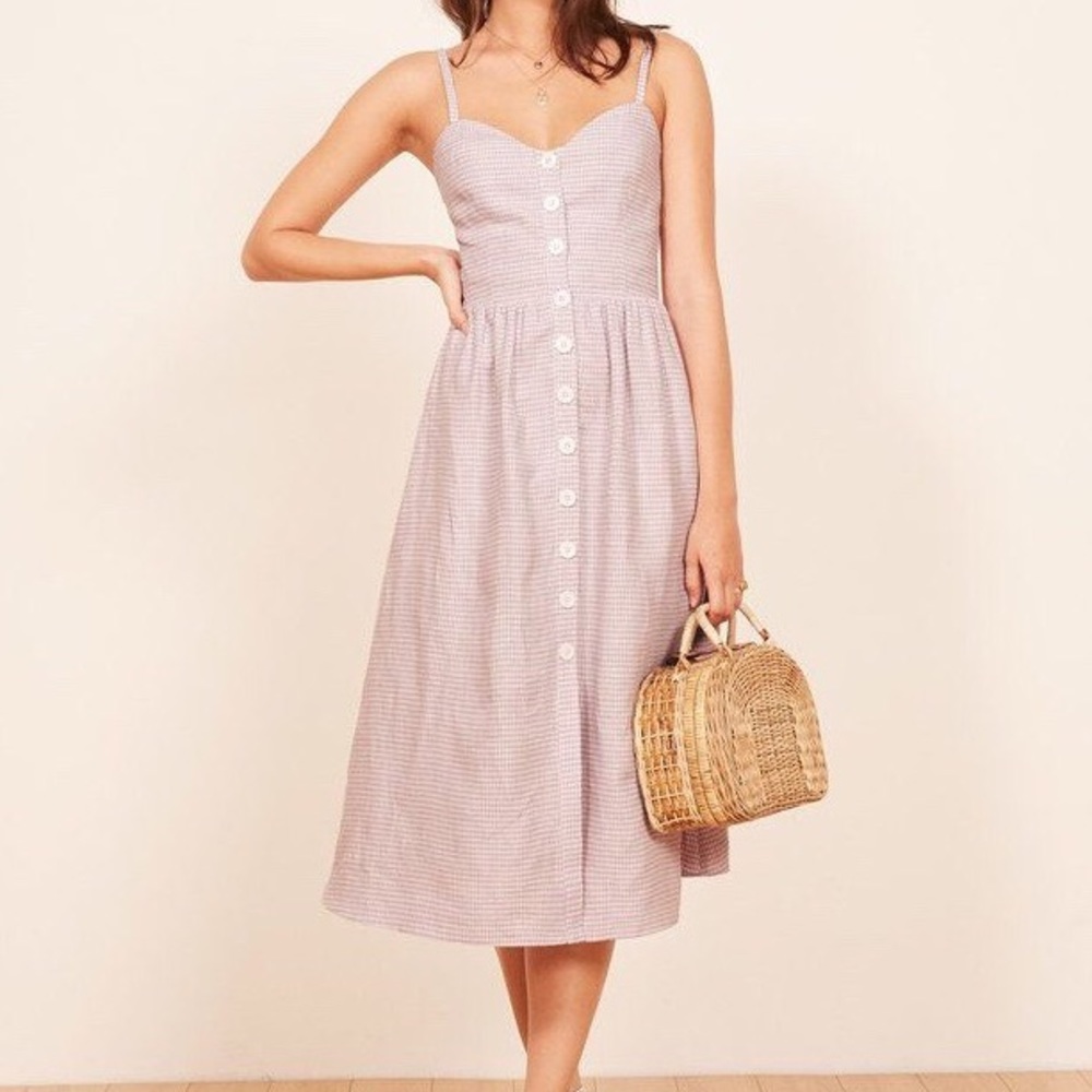 Reformation Thelma dress linen size 4